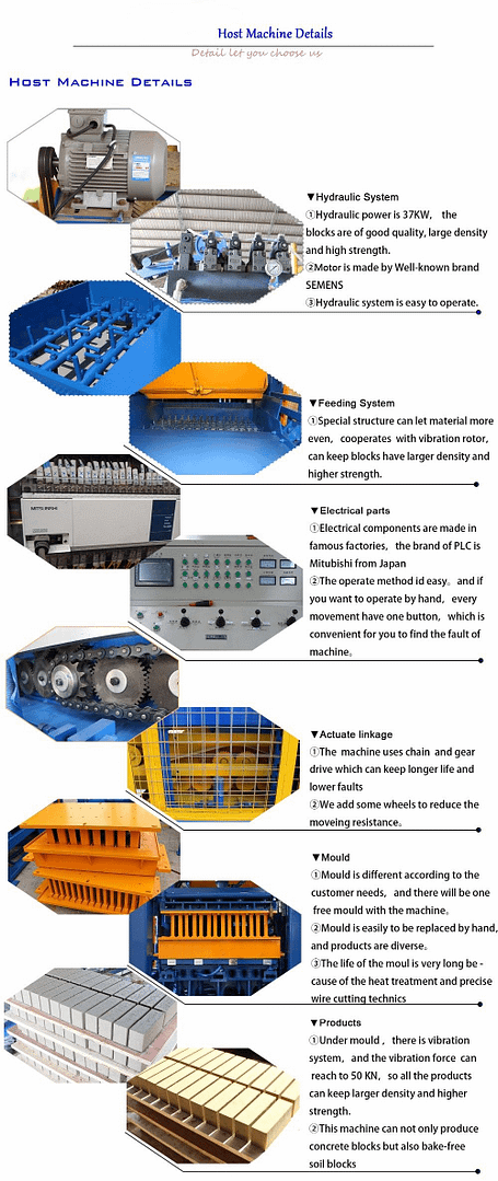 Fully-automatic Concrete cement block making machine