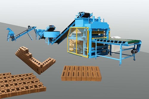 7-10 Fully-automatic Clay Interlocking Block Moulding Machine