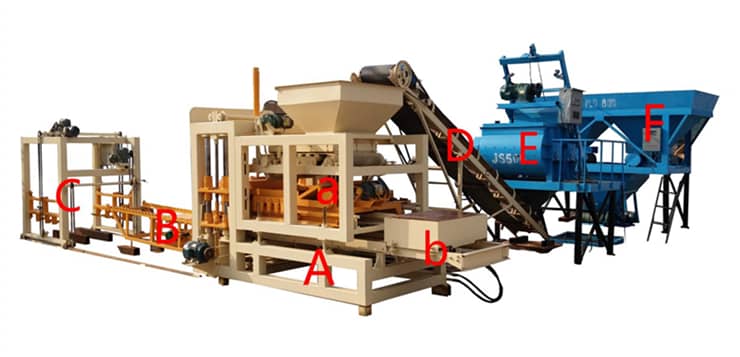 QT 6-15 Fully-automatic Concrete brick moulding machine