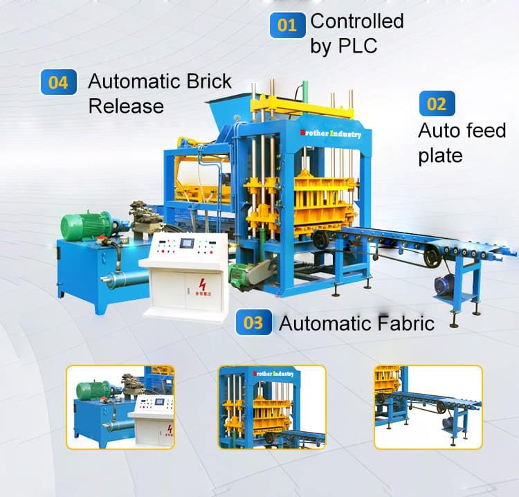 QT 5-15 Fully-automatic Concrete brick making machine