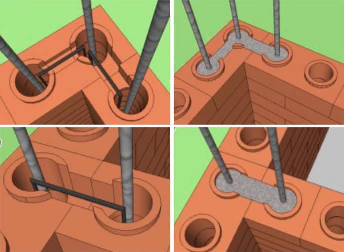 How to build a house with interlocking lego bricks